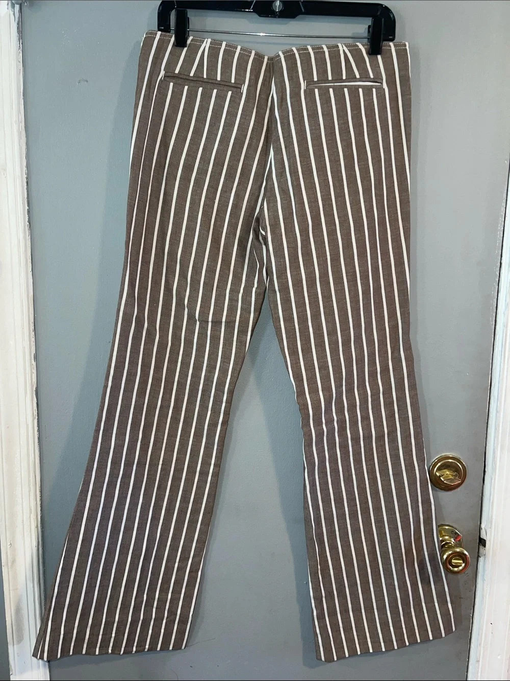 Tory Burch High Waist Sailor Striped Cotton Pants Size 6‎